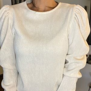 Bubble sleeves blouse